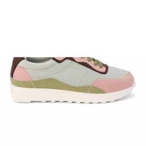 NEW MATISSE women's metro low-top trainer sneakers in sage